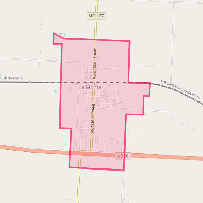 Map of La Monte