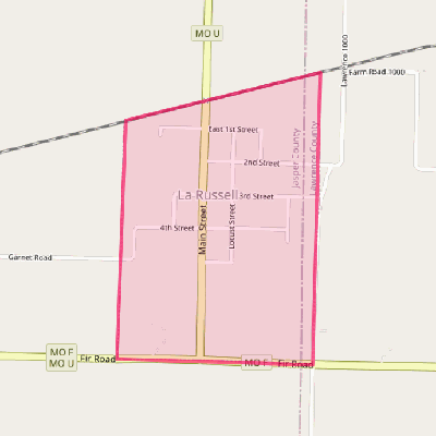 Map of La Russell