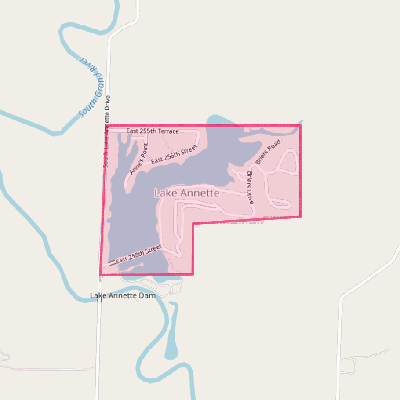 Map of Lake Annette