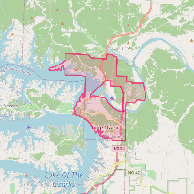 Map of Lake Ozark