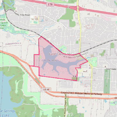 Map of Lake Tapawingo