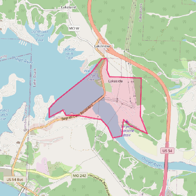 Map of Lakeside