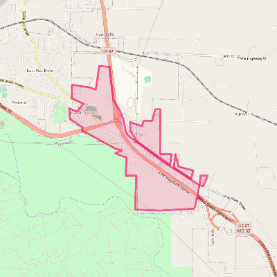 Map of Leadington