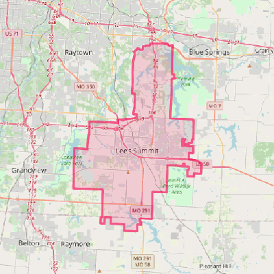 Map of Lee's Summit