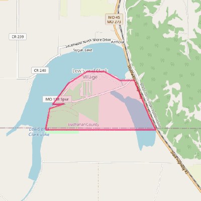 Map of Lewis and Clark Village