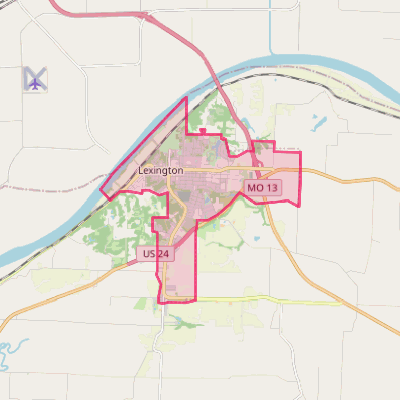 Map of Lexington