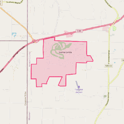 Map of Loma Linda