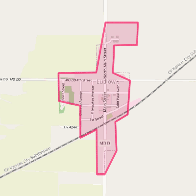 Map of Ludlow