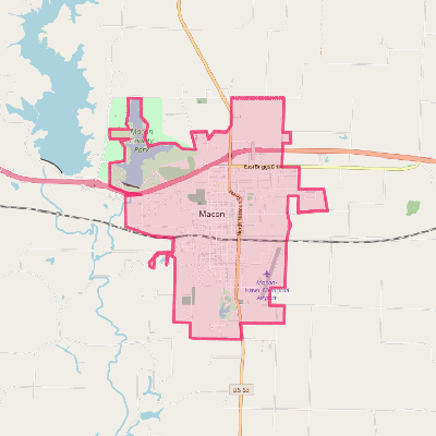 Map of Macon