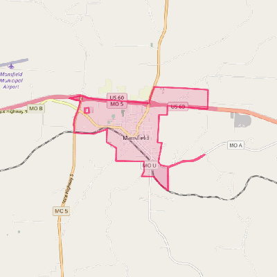 Map of Mansfield