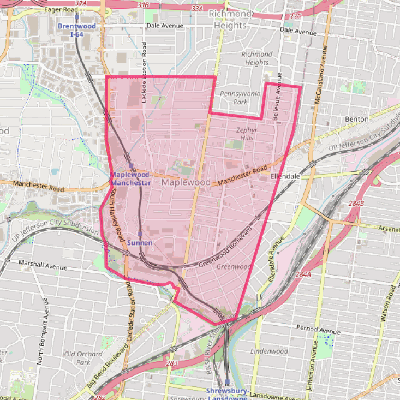 Map of Maplewood