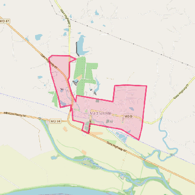 Map of Marthasville