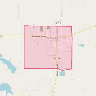 Map of Maysville