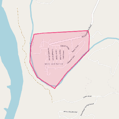 Map of McCord Bend