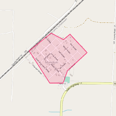 Map of Mendon