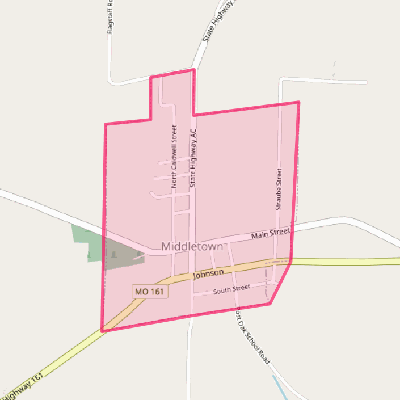 Map of Middletown