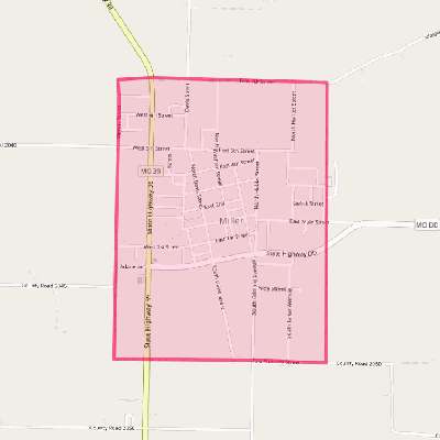 Map of Miller