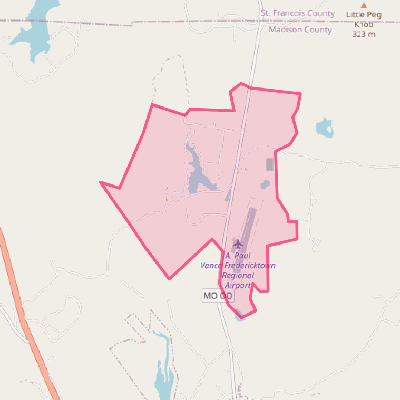 Map of Mine La Motte