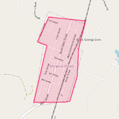 Map of Mineral Point