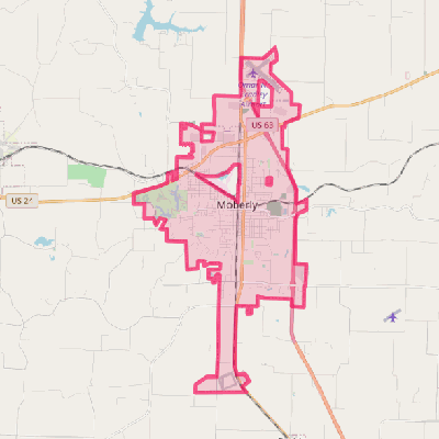 Map of Moberly