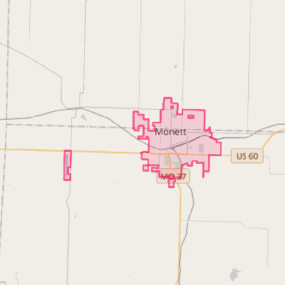 Map of Monett