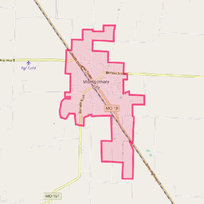 Map of Montgomery City