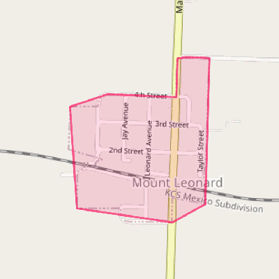 Map of Mount Leonard