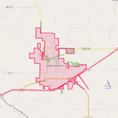 Map of Mount Vernon