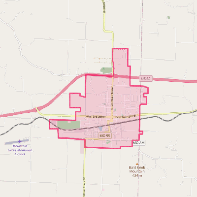 Map of Mountain Grove