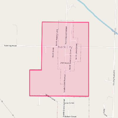 Map of Neck City
