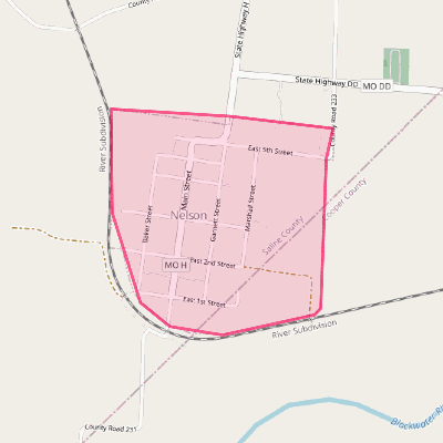 Map of Nelson