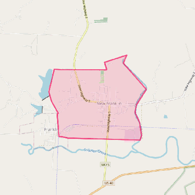 Map of New Franklin