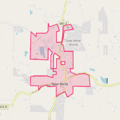 Map of New Melle