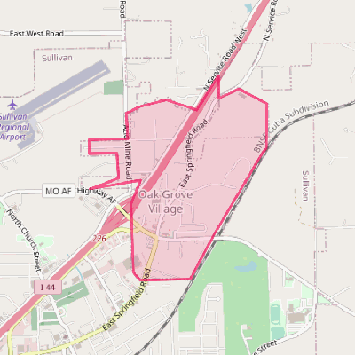 Map of Oak Grove Village