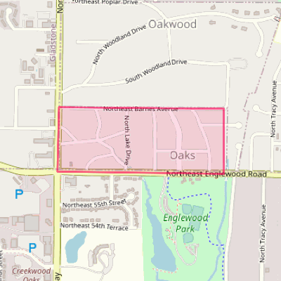 Map of Oaks