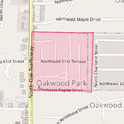 Map of Oakwood Park