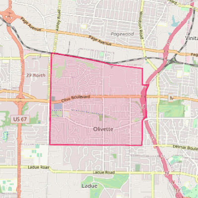 Map of Olivette