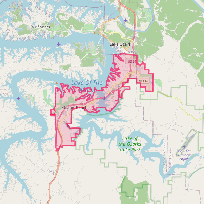 Map of Osage Beach