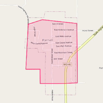 Map of Parnell