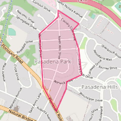 Map of Pasadena Park