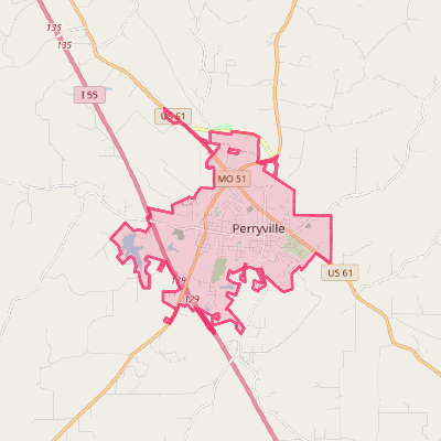 Map of Perryville