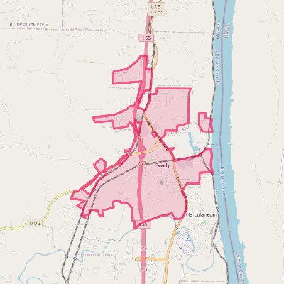 Map of Pevely