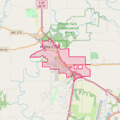 Map of Platte City