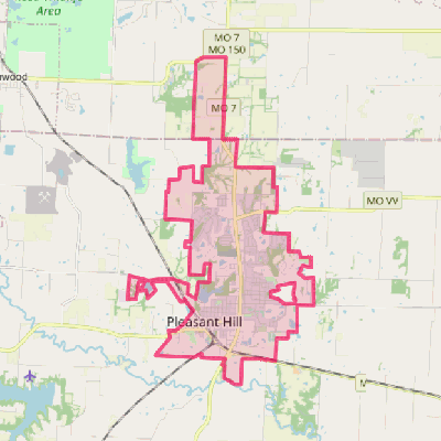 Map of Pleasant Hill