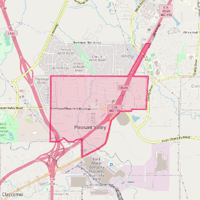 Map of Pleasant Valley