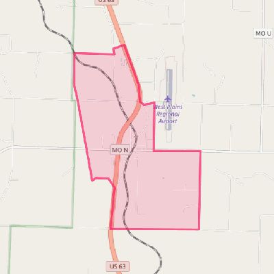 Map of Pomona