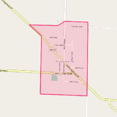 Map of Prairie Home