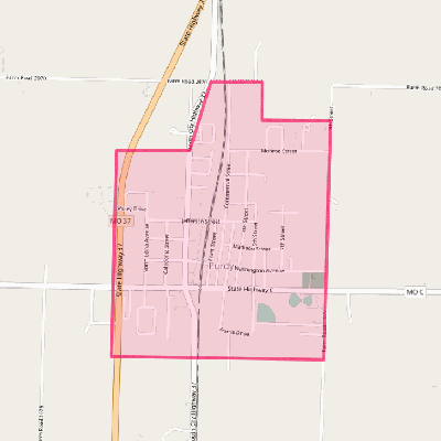 Map of Purdy