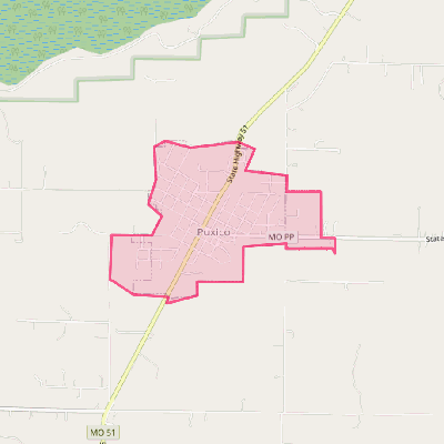 Map of Puxico