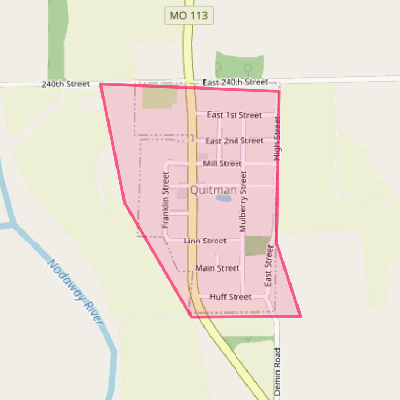 Map of Quitman